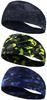 Men's Sports Headband, UPF 50+ Certified, High Efficiency Sweat Absorption, Skin-Friendly, High Elasticity, Quick Dry, Antibacterial, Odor Control,
