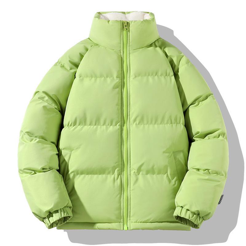 Winter Lambskin Cotton-padded Jackets for Men and Women Loose Thickened Cotton-padded Jackets for Cold Protection and Warmth and Couple Down Jackets