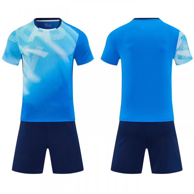 Breathable Perforated Mesh Badminton Training Set Short Sleeve Sportswear Men Women Adults