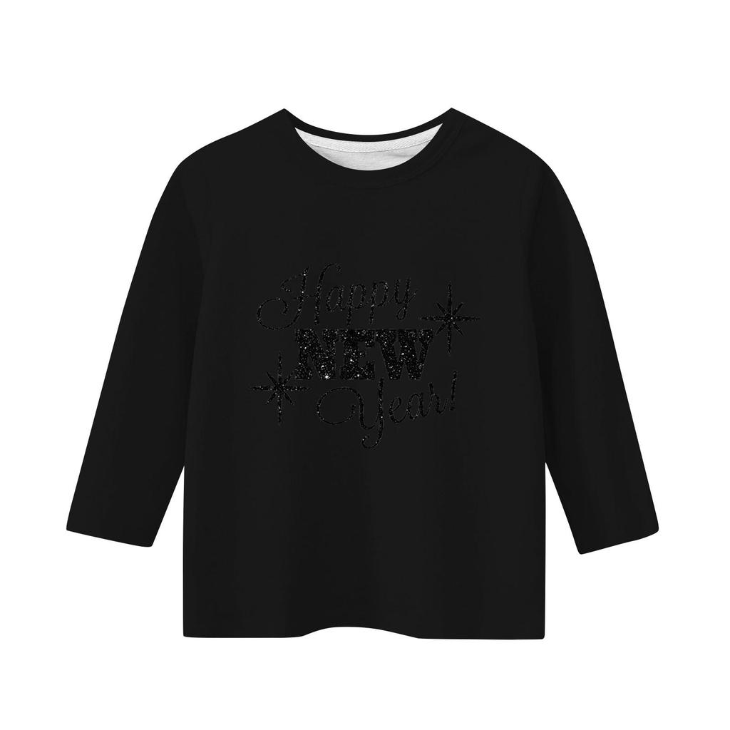 Детская повседневная футболка с круглым вырезом и принтом «День независимости» с рукавом 3/4