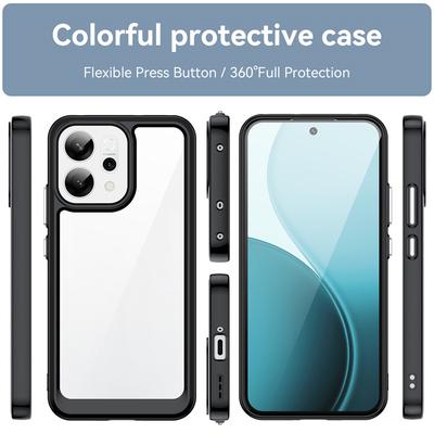 For OPPO Reno14 FS Case Reno14 FS F Cover TPU Border Acrylic Backplane Durable Bumper Protective Phone Cases On Reno 14FS Funda