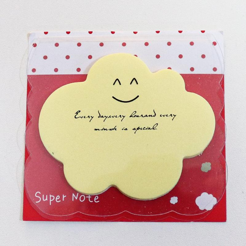 

30sheets Shape Fluorescent Note Stickers, Cartoon Notice Stickers, Note Paper, N-time Stickers, Convenient Note Memo Pad Gift