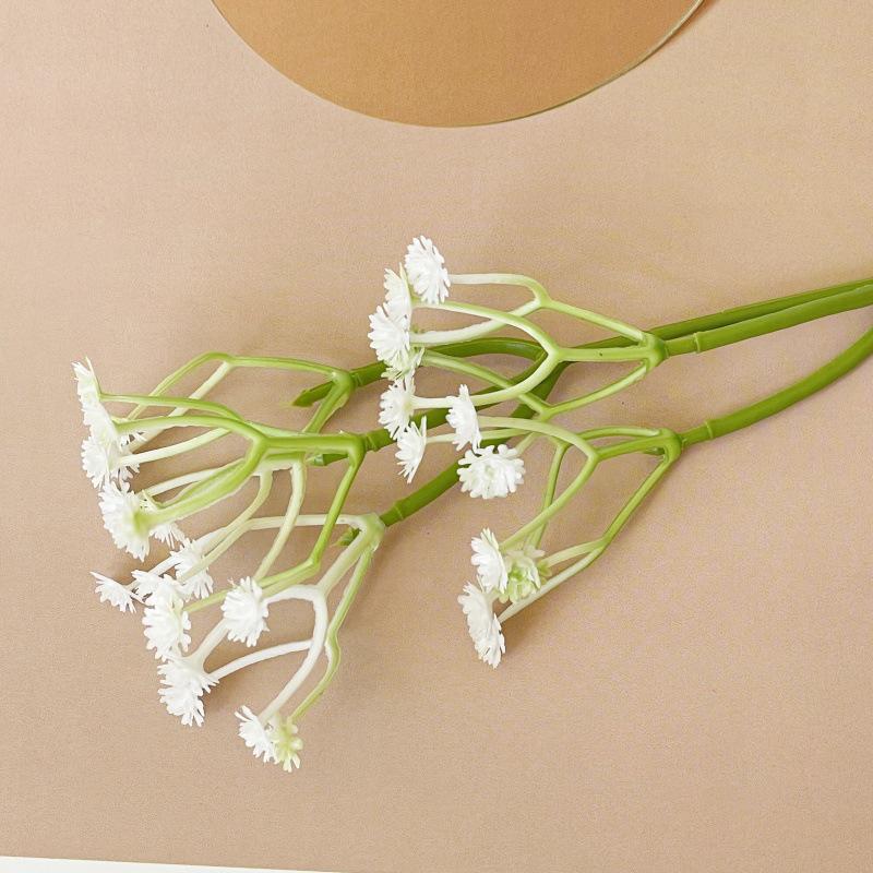 Bukett med konstgjord gips: 5-Huvuds Gångmatta Rekvisita för Bröllopsblomsterarrangemang och Dekoration.