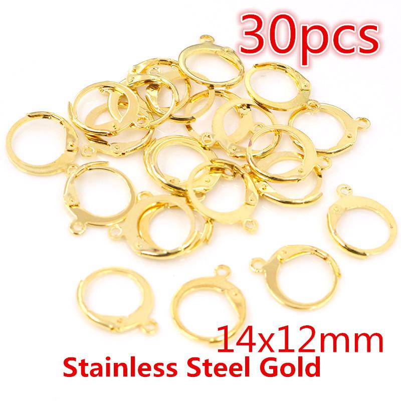 Kupferbeschichtete Ohrhaken (30-50 Stück/Beutel) für DIY Schmuck und Ohrringe Handgefertigte Materialien