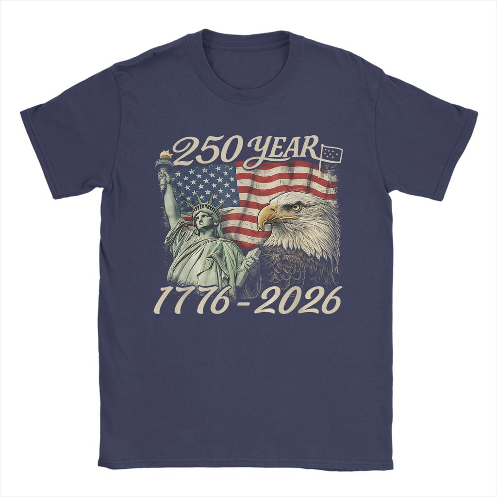 Unisex Unisex T Shirt 250 Years 1776 2026 250th Birthday 4th Of July American Flag TShirts Novelty Summer Tee Shirt Tops Gift Idea