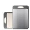 Stainless Steel & Wheat Straw Double-Sided Chopping Board with Titanium Plate