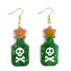 Wine Glass Pendant Resin Mold Skull for Head Earring Pendant Mold Halloween Jewe