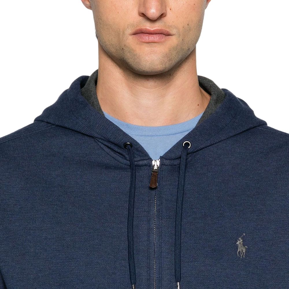 Polo Ralph Lauren Patterned Long Sleeve Hoodie Sweatshirt Men hoodies Navy-Blue 710909884-002