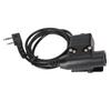 Radio Walkie Talkie Adapter Cable 90cm U94 PTT Push To Talk Headset Cable Plug Connector Cable for