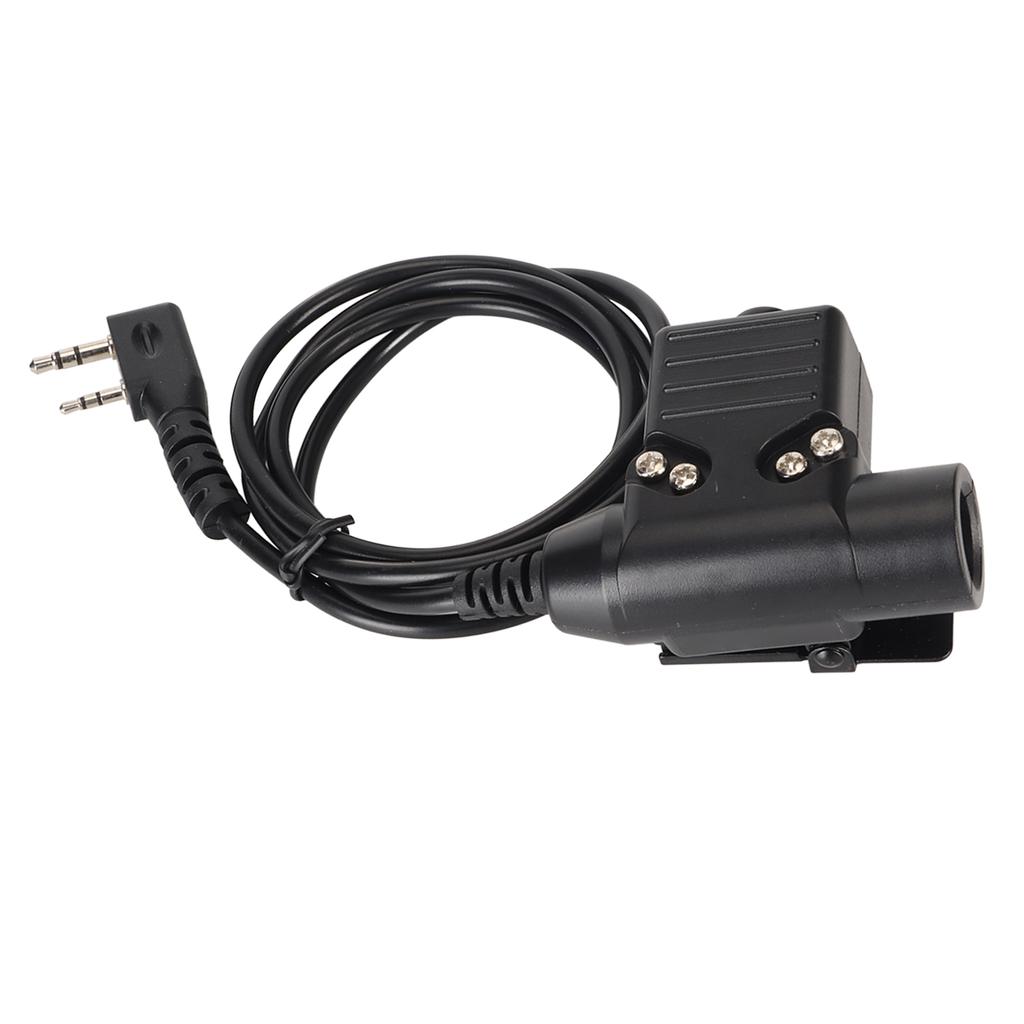 Radio Walkie Talkie Adapter Cable 90cm U94 PTT Push To Talk Headset Cable Plug Connector Cable for