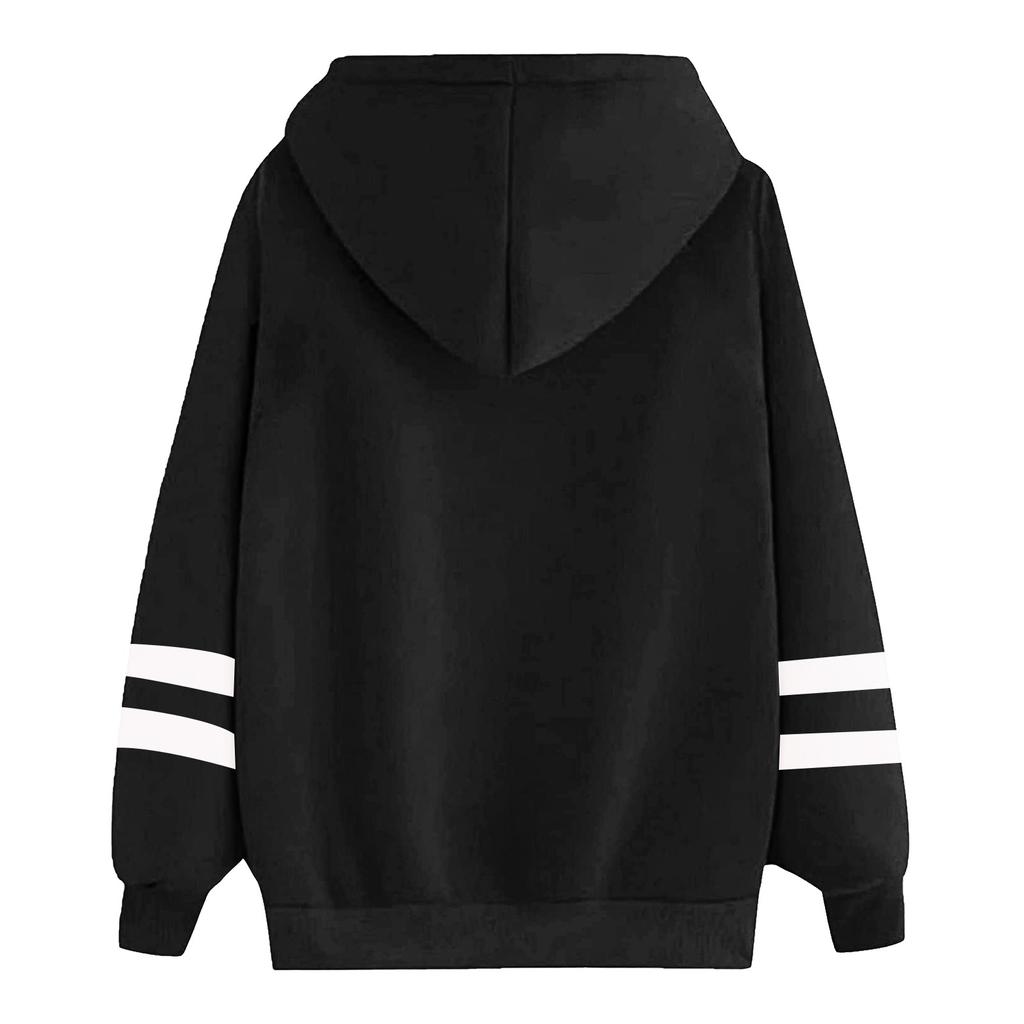 Women's Fashion Leisure Christmas Party Printed Long Sleeve Hooded Pullover Top