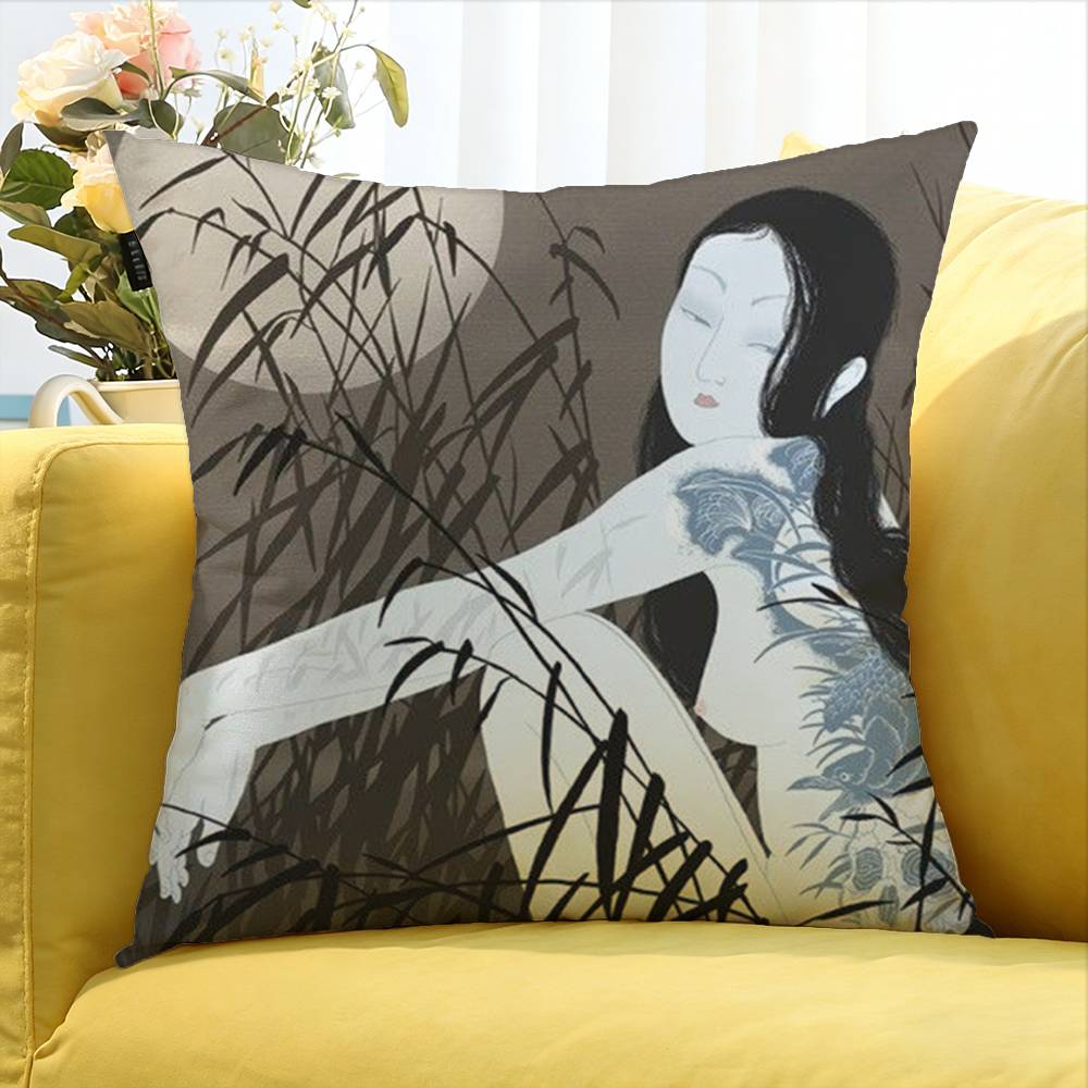 M-Maiyaca Takato Y-Yamamoto Various Sizes Square Pillow Case For Car Home Bedchamber Decor Peach skin 18*18(CM)-1Pcs