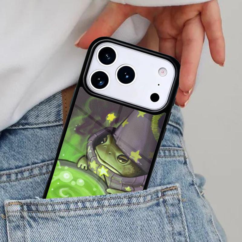 Witch Frog Phone Case for iPhone 17ProMax 12 13 14 15 16e 17 Pro Max Plus Air Cover
