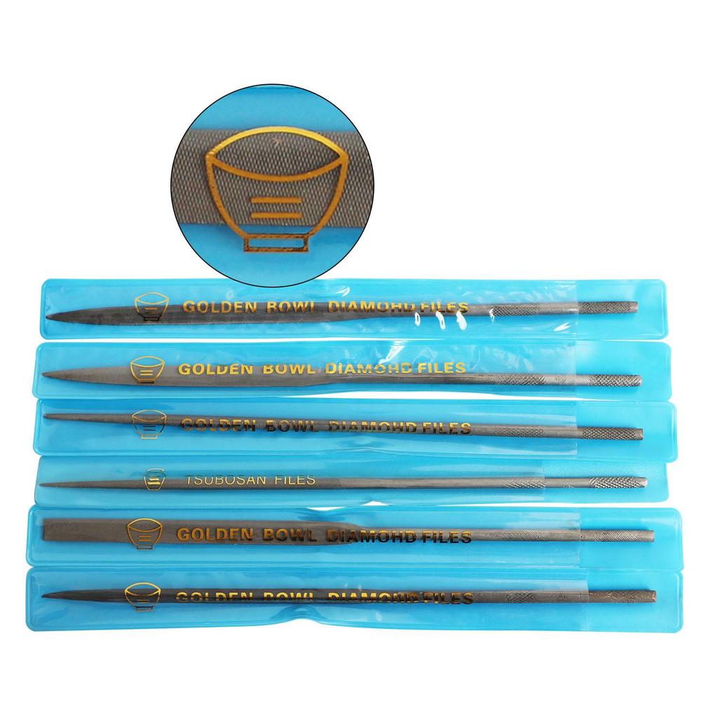 Shaping Files Industries 6-Piece Swiss Pattern Needle File Set, Medium Cut