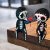 Sugar Skull Couple Statue Decoration, Sugar Skull Couple Figurine, Christmas Gift, Stocking Stuffers, Valentine's Day Gift, Girlfriend Gift