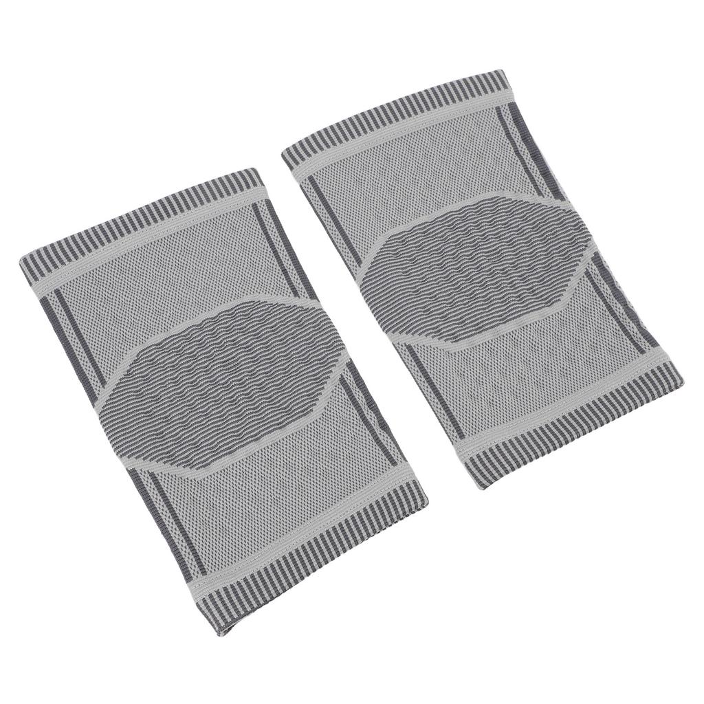 1 Pair Self Heating Knee Sleeve 360 Degrees Wrap Highly Elastic Soft Breathable Wormwood Knee Heating Sleeve for Winter