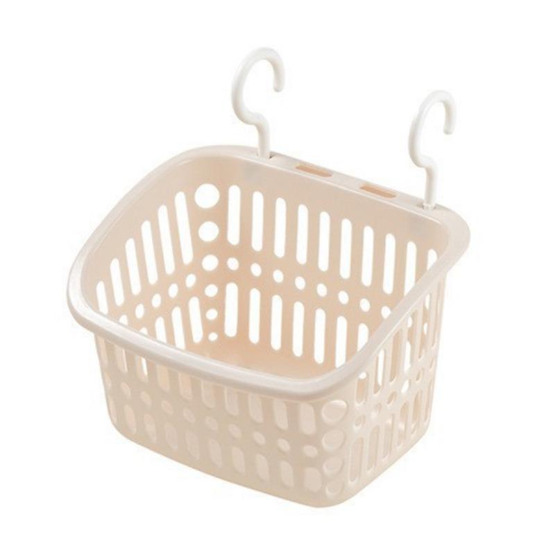 Wall-mounted Storage Basket Plastic Wall-mounted Storage Basket for Bathroom and ToiletSuspended Hanging Basket