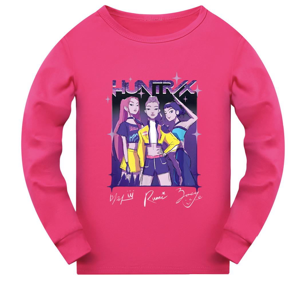 5022 Kinder Mädchen Rumi Zoey Mira Super Star Print Langarm T-Shirt