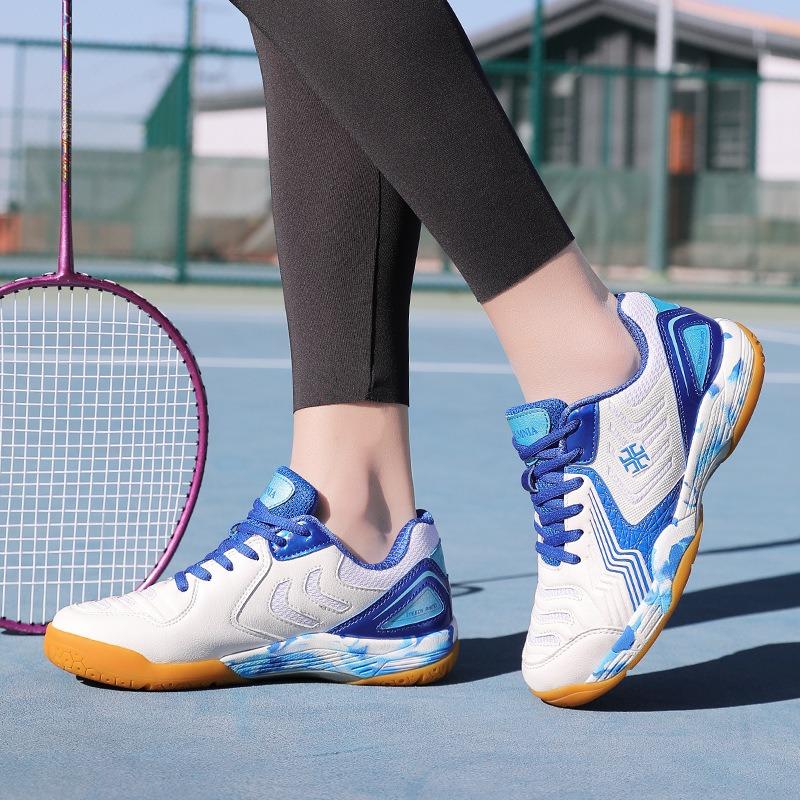 Super women's badminton shoes breathable tennis shoes training shoes table tennis professional volleyball carbon board