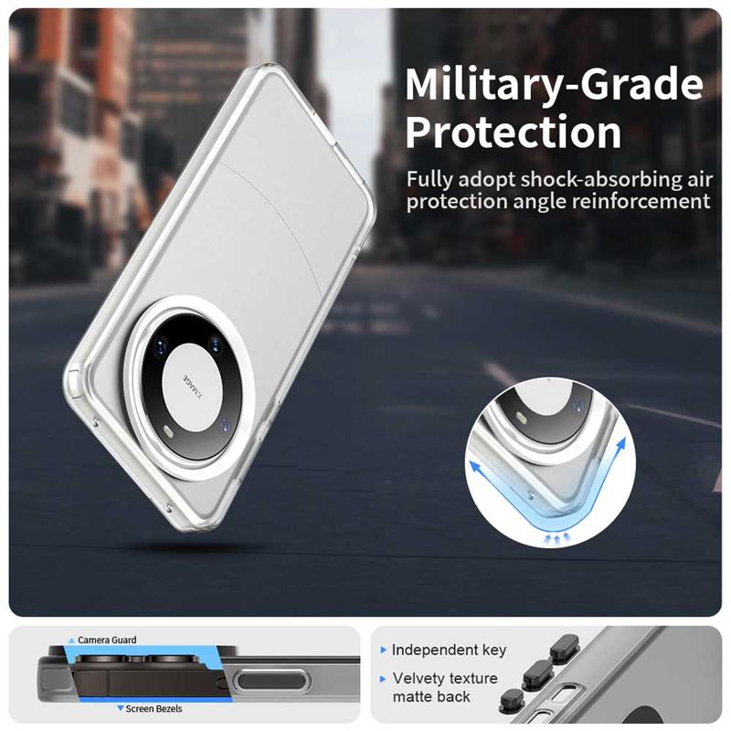 For Huawei Mate 60 Pro Case Cover Huawei Mate 60 Pro Capa Phone Back Transparent Frosted Matte Clear Fundas Huawei Mate 60 Pro