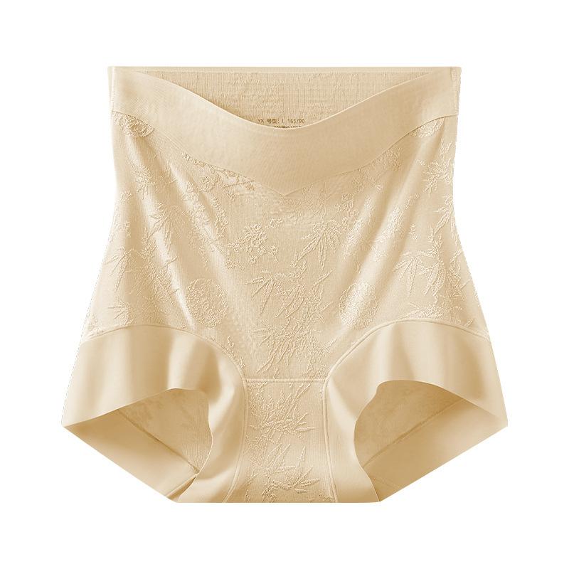 Ropa interior para mujer, nuevo estilo chino, sin marcas, cintura alta, levanta abdomen, cadera, 10A, larga, entrepierna antibacteriana, ángulo plano