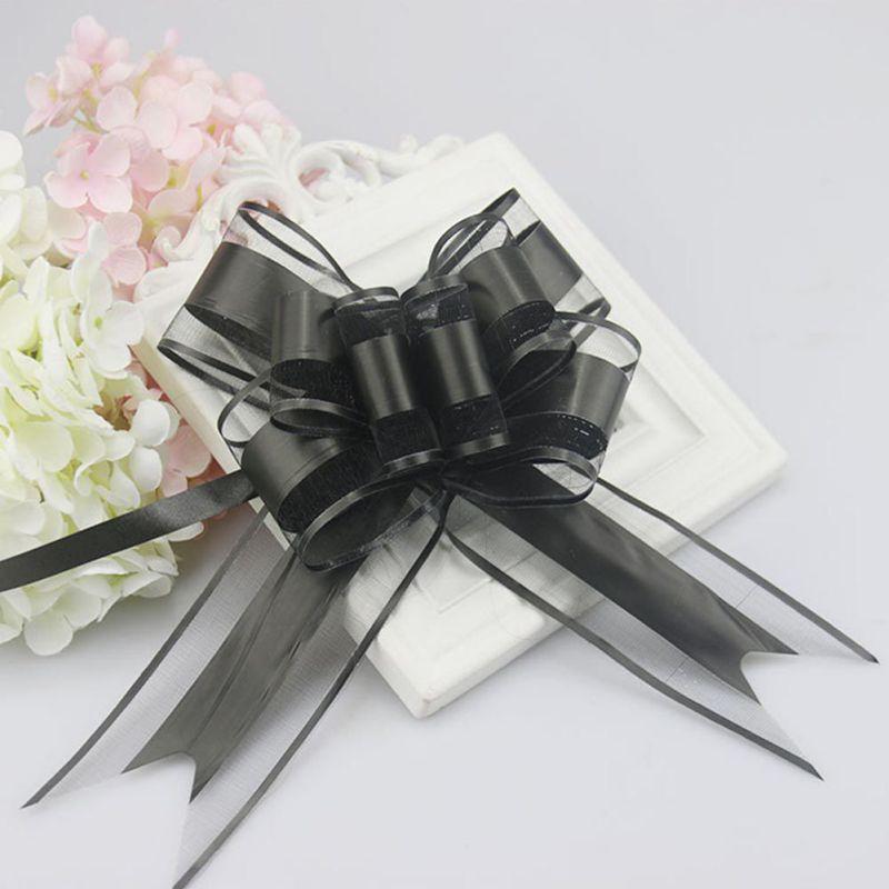 10Pcs Flower Car Gifts Wedding Pull Bow Ribbons Wrap Packing Valentines Day Birthday Events Party Supplies Valentine