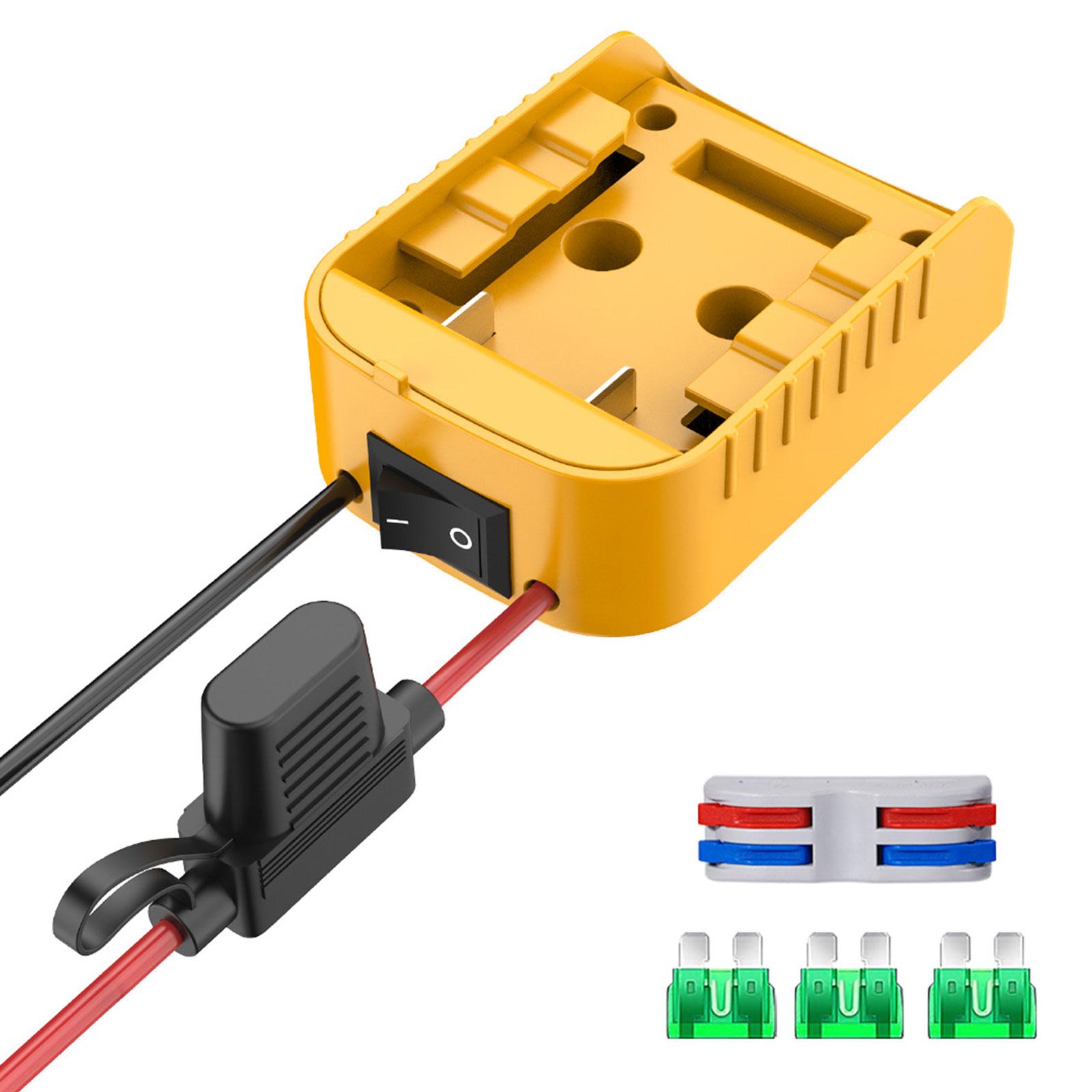 Battery Adapter Connector for 18/20V Battery DIY Power Supply Power Wheel Tool Battery Power Wheel Adapter Terminals 1