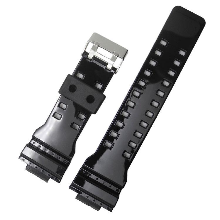 Western Europe Silicone Watch Band for GA100/110/120/GA300 - Black Gold