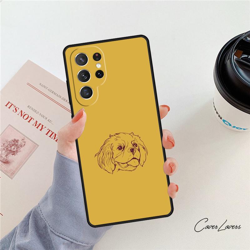 Cavalier King Charles Spaniel Phone Case For Samsung Galaxy S24 S25 S23 S22 Ultra Note 10 20 Plus S20 S21 FE Cover