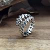 Retro Gothic Fish Bone Ring Creative Spine Ring Party Jewelry for Friends Te
