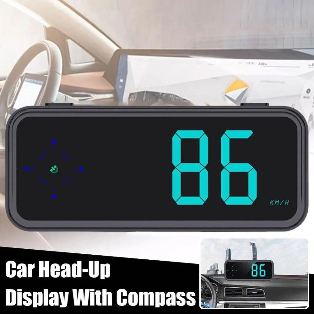 Digital Clock HUD Car Head Up Display 3in1 Windshield Speed Projector  Fit All Car