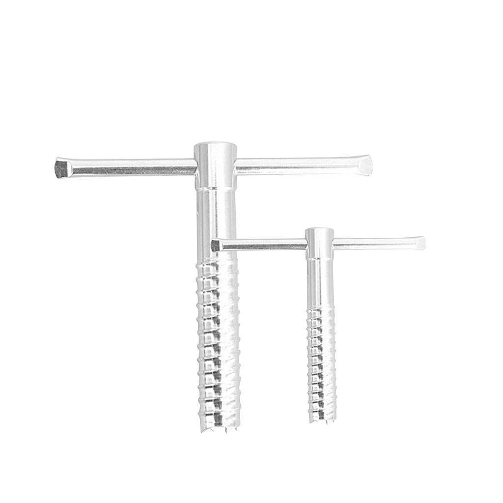 Taladro para Hielo de Camping al Aire Libre Tornillo Fijo Estacas de Tienda Aleación de Aluminio Estacas de Invierno Tornillos Accesorios de Pesca