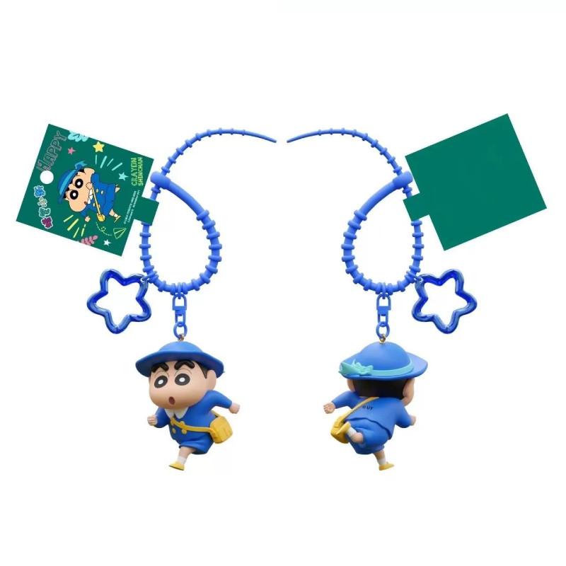 Crayon Shinchan Keychain With Pvc Material For Students And Giftgiving