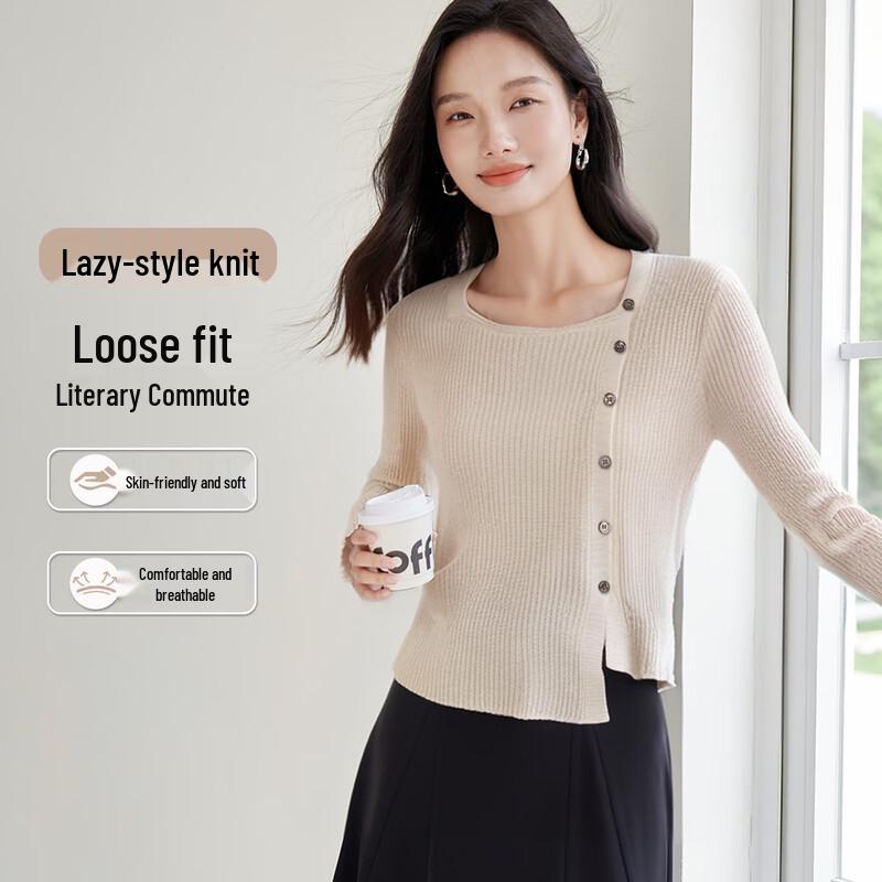 

Женский 2025 Весенний Трикотажный Топ Тонкой Вязки с Квадратным Вырезом в Корейском Стиле One Size