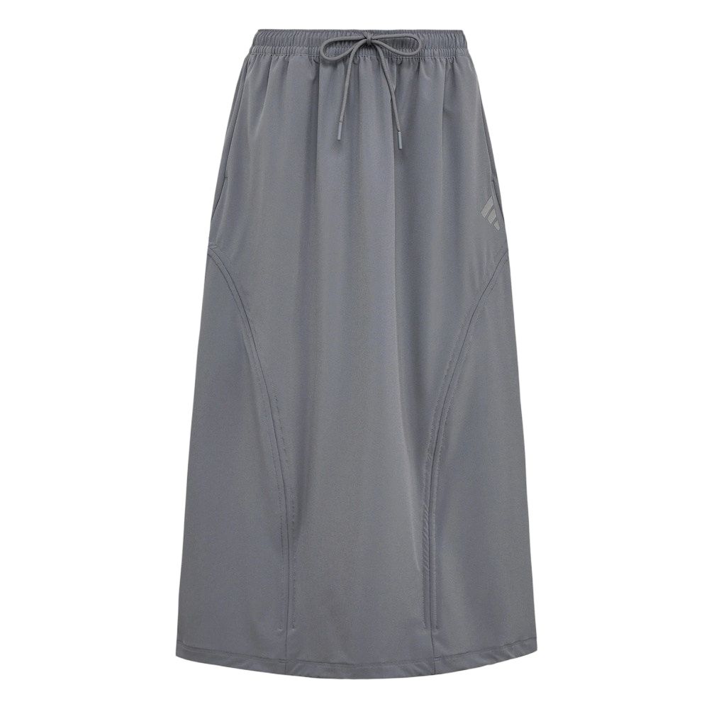 Adidas FOS WV Solid Color Elastic Waist Drawstring Casual Long Skirt Women skirts KW5720 XS