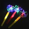 Jucării luminoase strălucitoare, strălucitoare, strălucitoare, pentru copii, stea de cristal, fluture, lună, baston magic cu LED