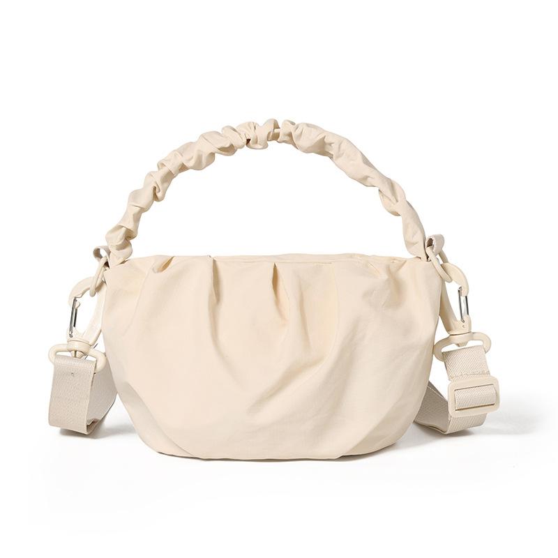 

Solid Color Crossbody Bag Multifunctional Sports Chest Bag Women s Mobile Phone Bag бежевий
