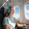 SIMOLIO Kids Wireless Headphones Bluetooth Headset with Volume Hearing Shared Dual for Gaming and Blue 712M 5.0 Microphone, Limiting, Protection,