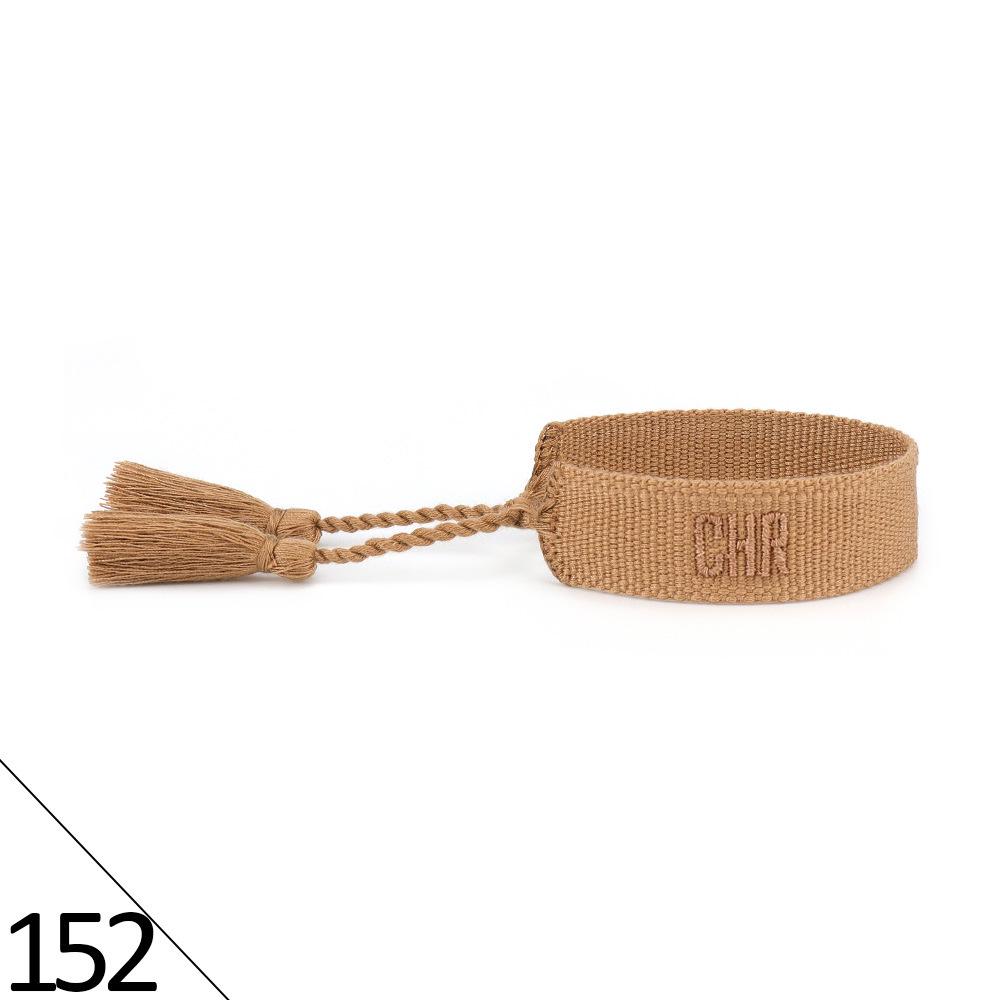 Friendship Letter Bracelet - Hand-Woven Ethnic Style with Polyester Tassels