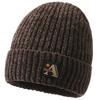 Letter A Printing Beanie Caps Solid Color Knitted Hat Windproof Fashion Gifts