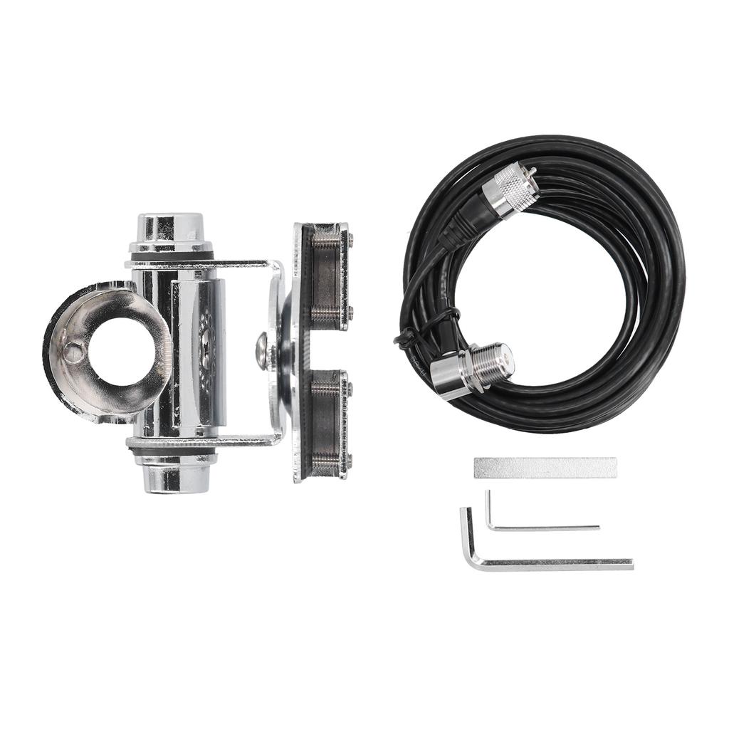 Mobile Antenna Bracket Adjustable Antenna Mount Bracket with Protection Pad Hex Wrench for Car Radio