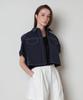 Reventina Contour Stitch Shirt_Navy