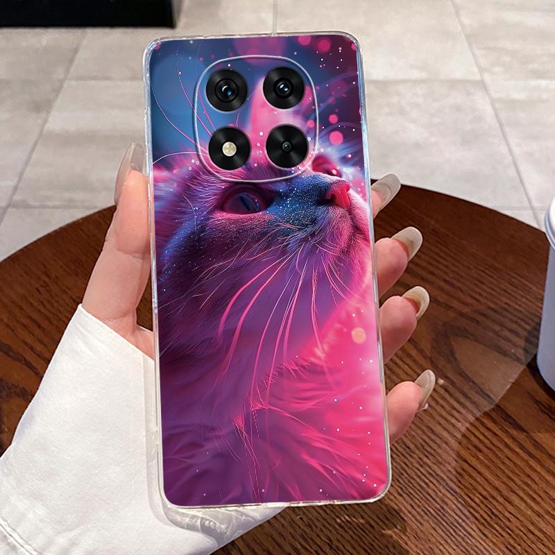 Cover For Xiaomi Poco X7 Case Luxury Aesthetic Cute Cat Fashion Astronaut Transparent Soft Silicone TPU Bumper Casing 24095PCADG