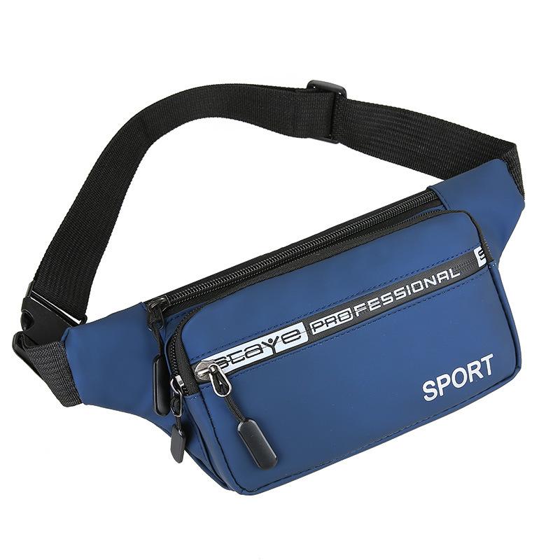 New Waist Bag, Men's, Casual Sports, Outdoor Running, Mobile Phone Bag, Fashionable, Waterproof, Waist Bag for Men