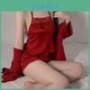 Silklike Lingerie Set With Short Pants And Adjustable Straps For Relaxing Loungewear