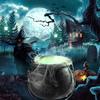 Fog Machine Light LED Water Fountain Fogger Smoke Machine Halloween Decoration Witch Pot Fog Maker