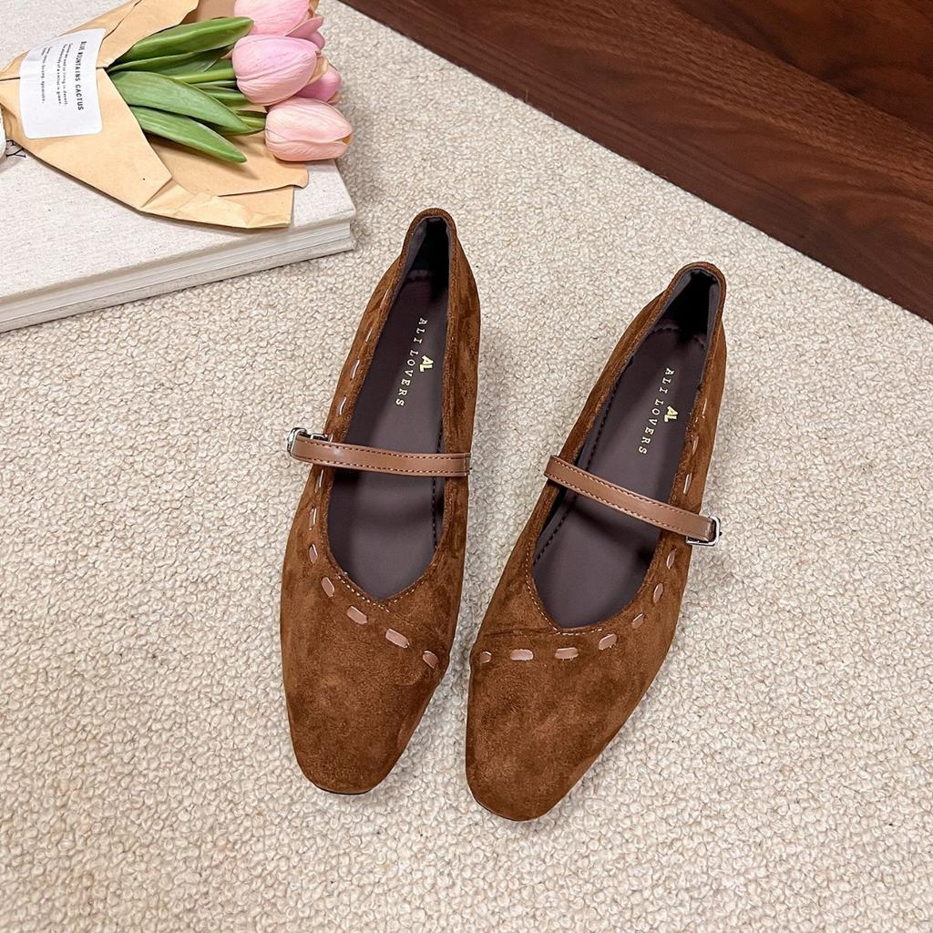 Retro thick heel inner height increase leopard print Mary Jane shoes women's shoes 2025 spring and autumn new versatile single shoes evening shoes