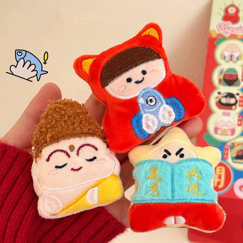 Moon Lord Chinese God Dolls Pendant Guanyin Plush God of Longevity Pendant  Key Decor