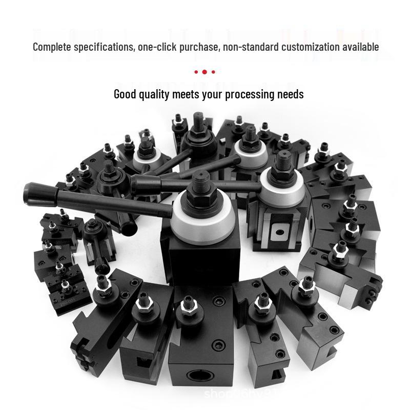 High-Precision Quick-Change CNC Lathe Piston-Type Tool Holder & Boring Five-Jaw Set 250