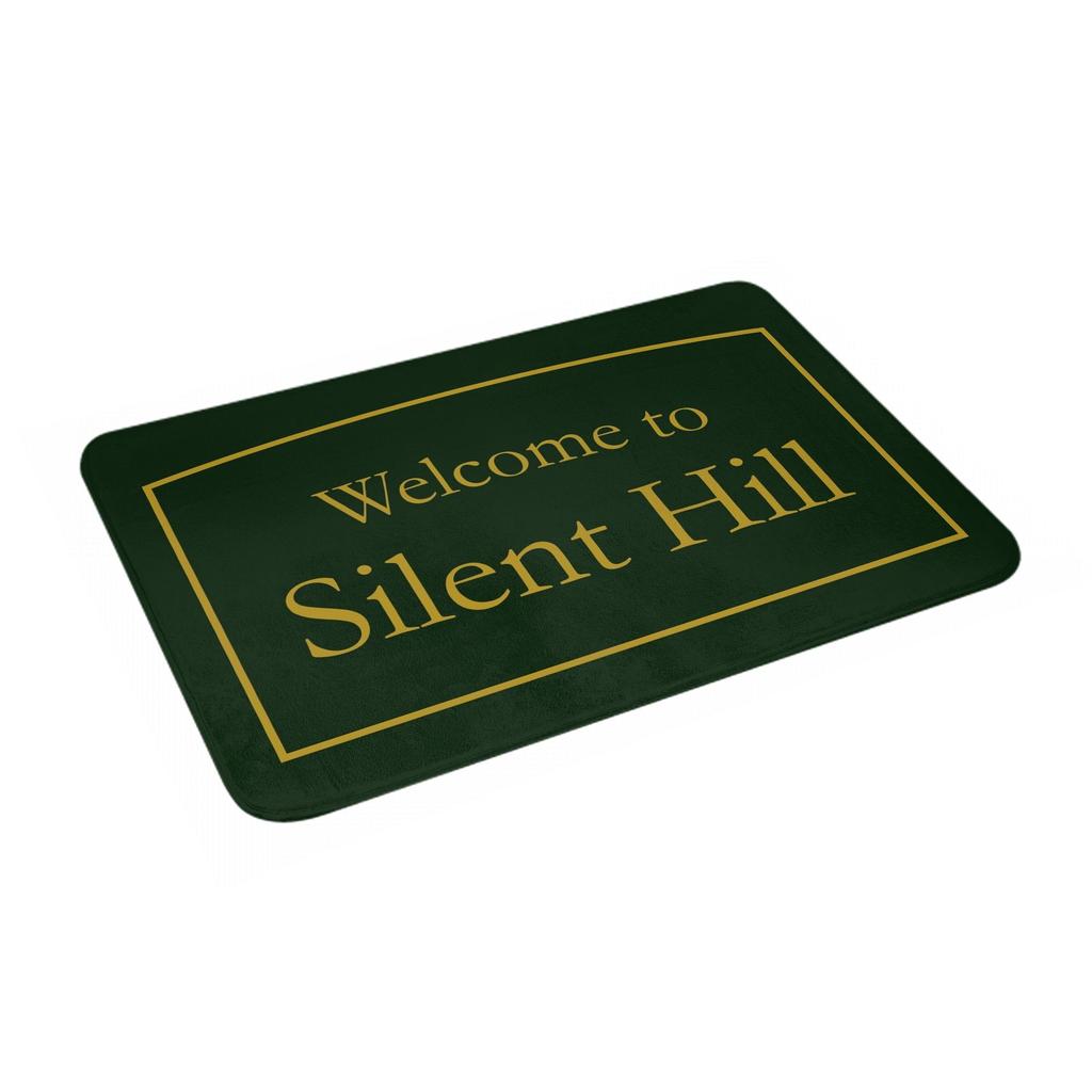 Welcome To Silent Hill Doormat Non-Slip Kitchen Bathroom Mat Bedroom Balcony Floor Door Entrance Carpet Rug